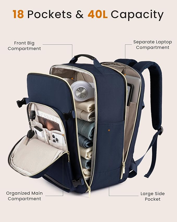 LOVEVOOK 50L Large Travel Backpack - Image 4