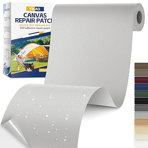Fabric Repair Tape, Self Adhesive Canvas Repair Patch, Waterproof Outdoor by Unknown