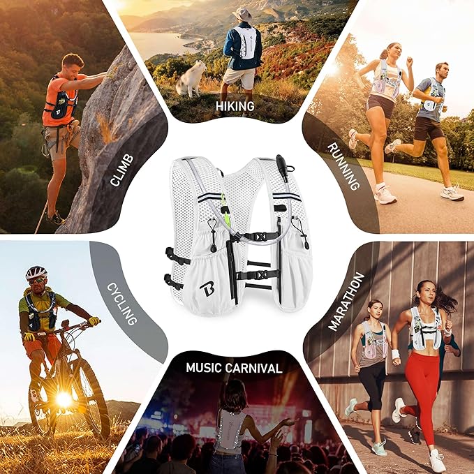 BECOJADDE Running Vest Hydration Backpack - Image 7