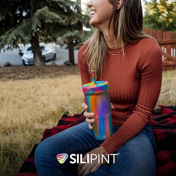 Silipint: 32oz Silicone Straw Tumbler, Unbreakable, Dishwasher Safe - Image 5