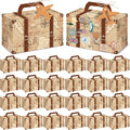 24Pcs Large Suitcase Party Favor Boxes Travel The Map Paper Treat Box by Yiaoyinnz