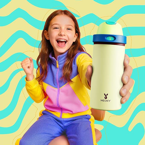 18 oz Insulated Water Bottle for Teens: Meoky Kids Water Bottle - Image 2