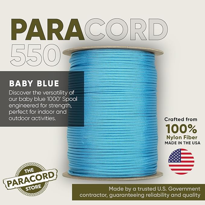 The Paracord Store | Type III 550 Paracord - 1000 FT Spool - Image 2