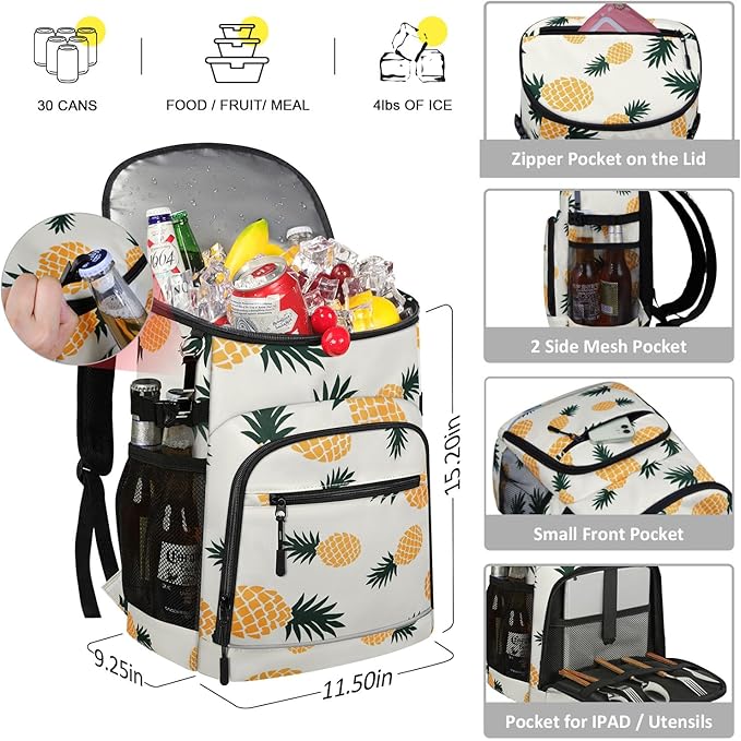 Cooler Backpack Insulated Leakproof Waterproof Backpack Cooler Bag 30/45 Cans - Image 2