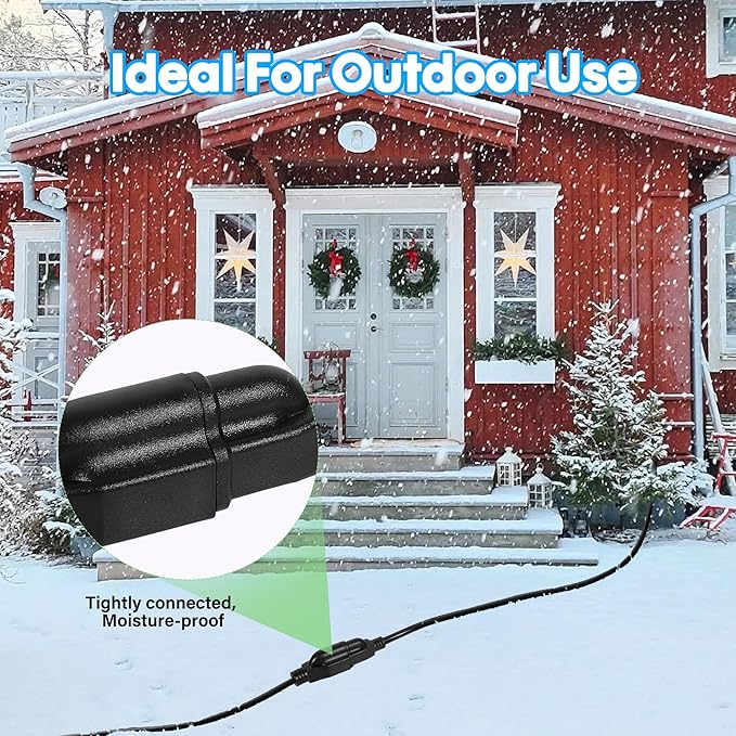 Adoreen Outdoor Power Extension Cord 25 Ft, 3 Prong 16 AWG Grounded Wire Heavy - Image 5