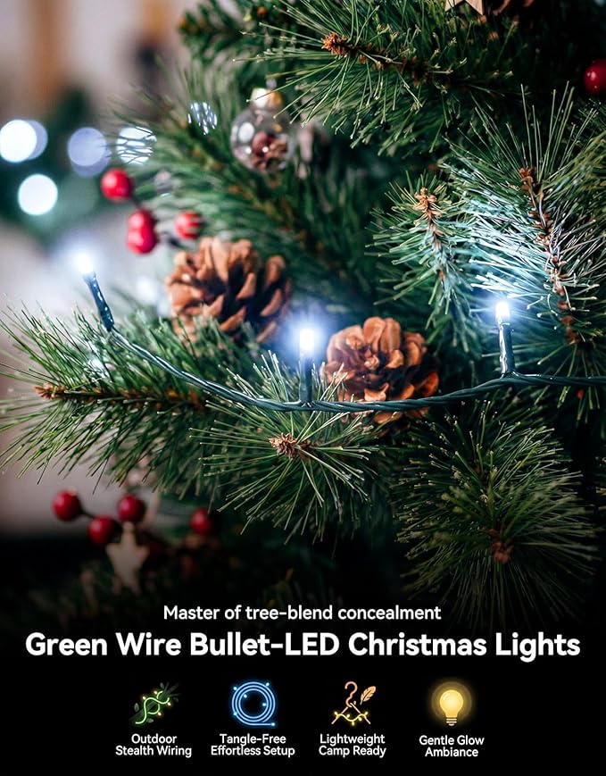 LitHome 164FT 500 LED String Lights Outdoor Indoor, 8 Modes Waterproof - Image 6