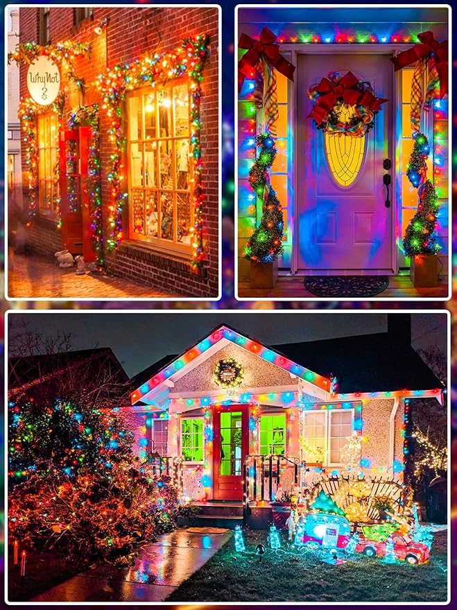 33 FT 100 LED Christmas Decoration Indoor Outdoor, Connetable Green Wire - Image 6