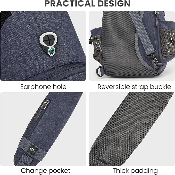 G4Free Canvas Sling Bag Crossbody Backpack - Image 6