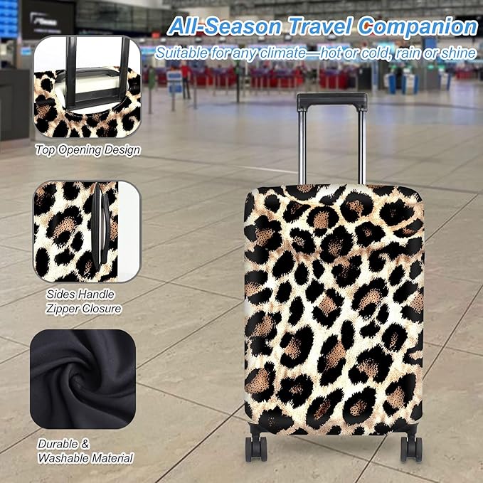 Luggage Cover Protector for 22-24 Inch Suitcases, TSA Approved Elastic Travel - Image 3