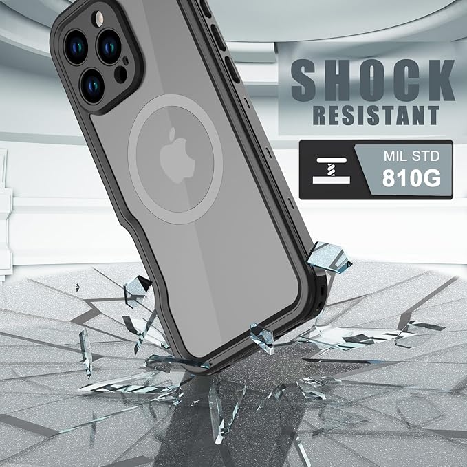 for iPhone 16 Pro Max Case Waterproof, Full-Body Hard Case Built-in - Image 4