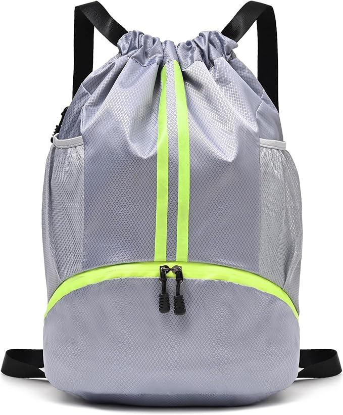 LOKAPEGY Drawstring Gym Bag for Men, Waterproof Drawstring Backpack for Women by LOKAPEGY