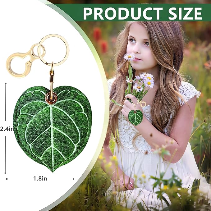 Leather Keychain Holder Case Compatible - Image 2