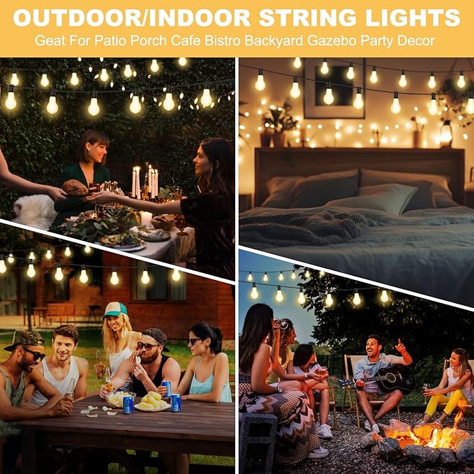 100FT LED Outdoor String Lights - Image 7