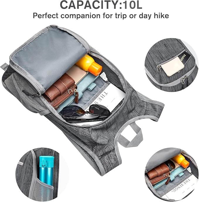 G4Free 10L/15L Hiking Backpack Lightweight Packable Hiking Daypack Small Travel - Image 7