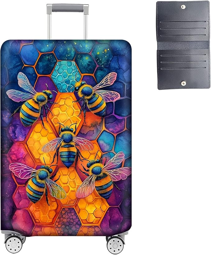 Luggage Cover Protector for 22-24 Inch Suitcases, TSA Approved Elastic Travel by Unknown