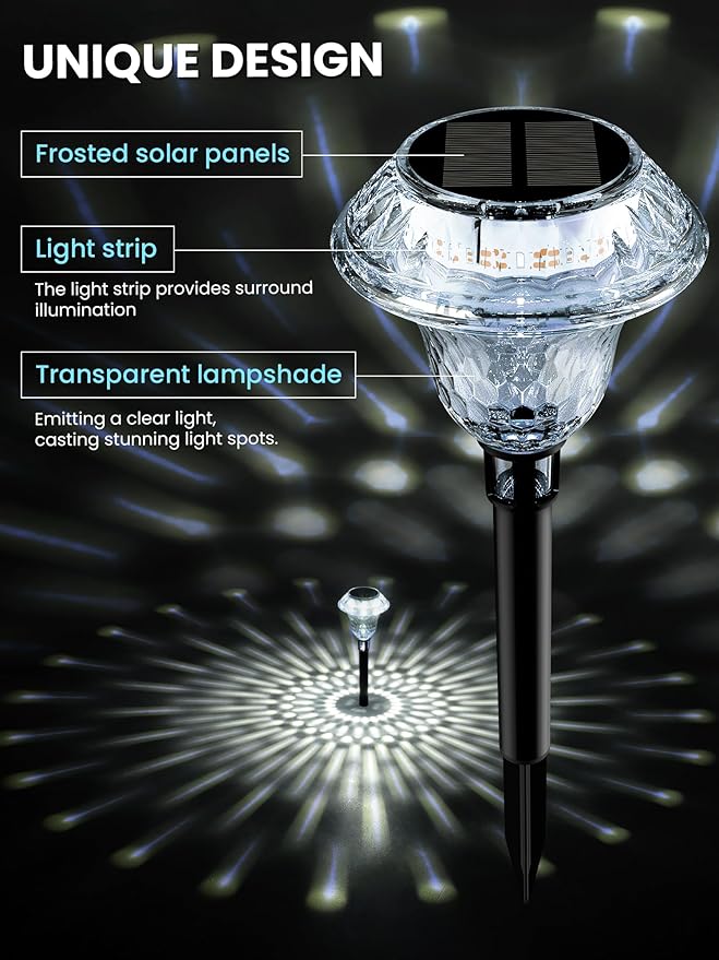 SOLPEX Solar Pathway Lights Garden Decor - Image 5