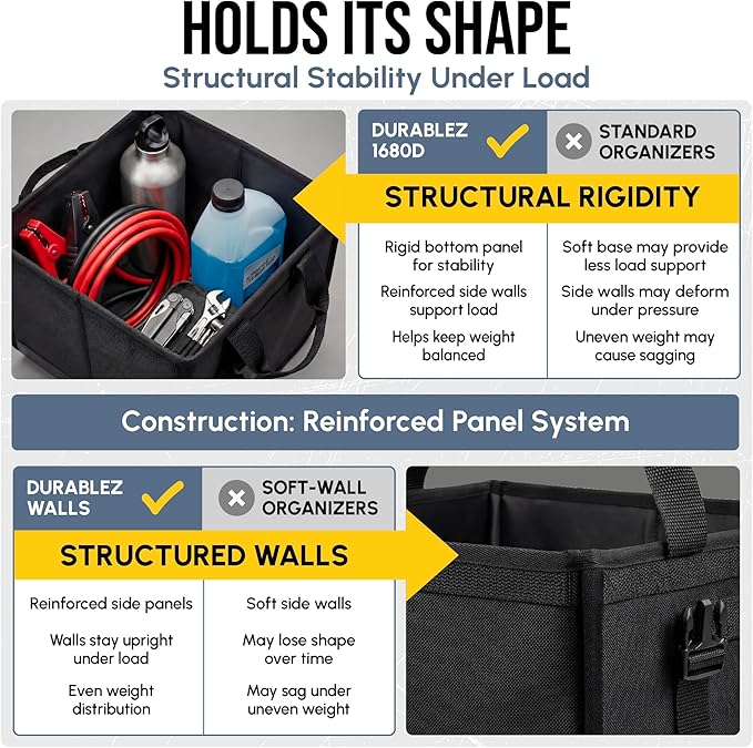 Trunk Organizer 5-Section Modular XL Car Storage System – Extra Large Cargo - Image 9