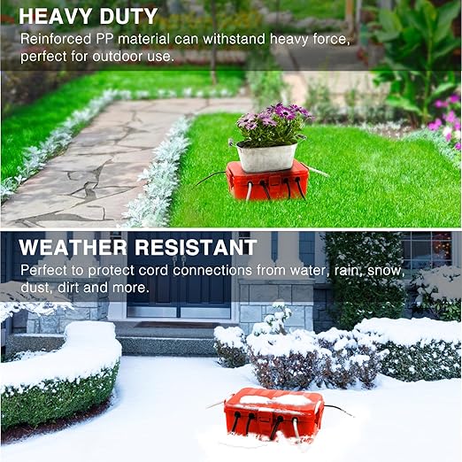 Flemoon Large Outdoor Electrical Box, IP54 Waterproof Outdoor Extension Cord - Image 5