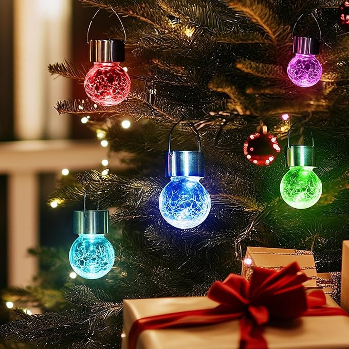 GIGALUMI Solar Lights Outdoor Waterproof, 16 Pack Solar Hanging Lights Garden - Image 7