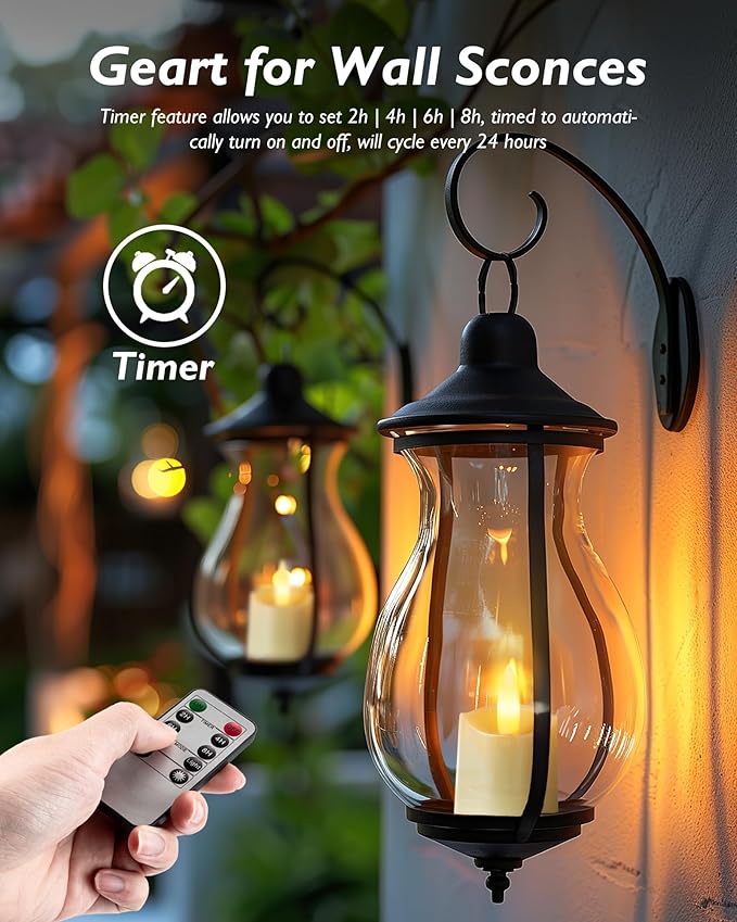 Homemory Rechargeable Flameless Candles, 2/4/6/8H Timer LED Votive Candles - Image 6
