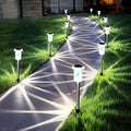 Solar Pathway Lights 10 Pack Solar Lights Outdoor Waterproof 6000K Cold White by Gorrzai