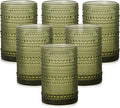 ZMOWIPDL Vintage Glassware Drinking Glasses Set of 6, 15 oz Hobnail Glass Cups by ZMOWIPDL