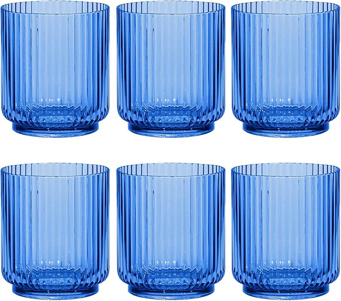 Abode Homewares Mesa 15 oz Durable Acrylic Double Old Fashioned Glasses by AbodeHomewares-TheDesignDestinationforTabletopDrinkwareKitchenandPet