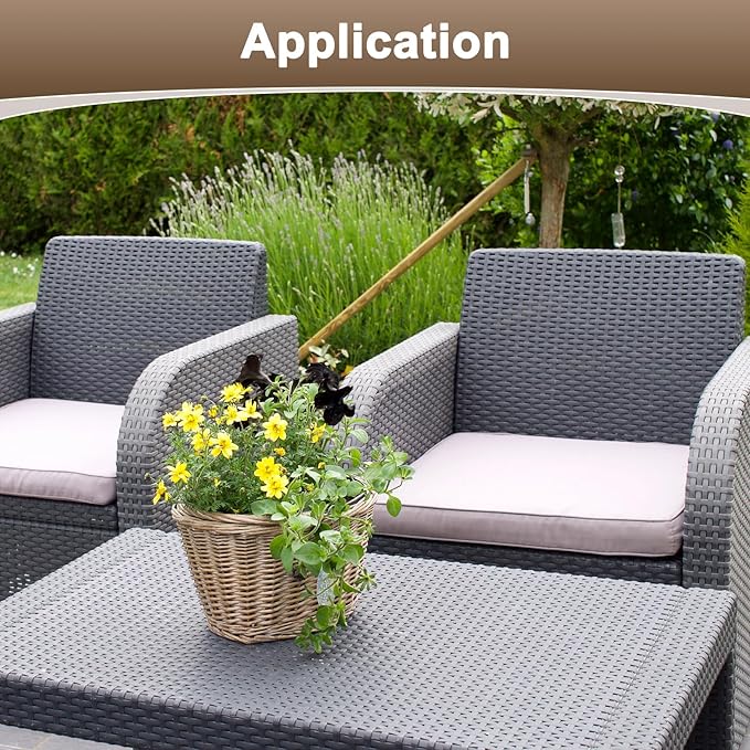 M METERXITY 1-Pack Wicker Repair Kit, 5mm x 66ft/20m Plastic Flat Rattan - Image 5