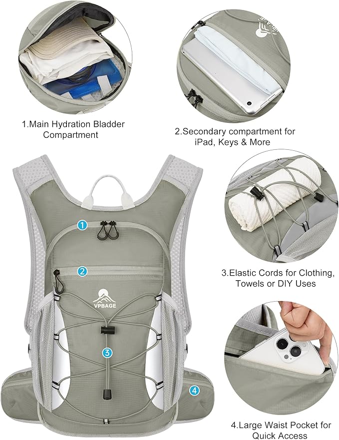 Hydration Backpack with 2L Water Bladder - Image 3