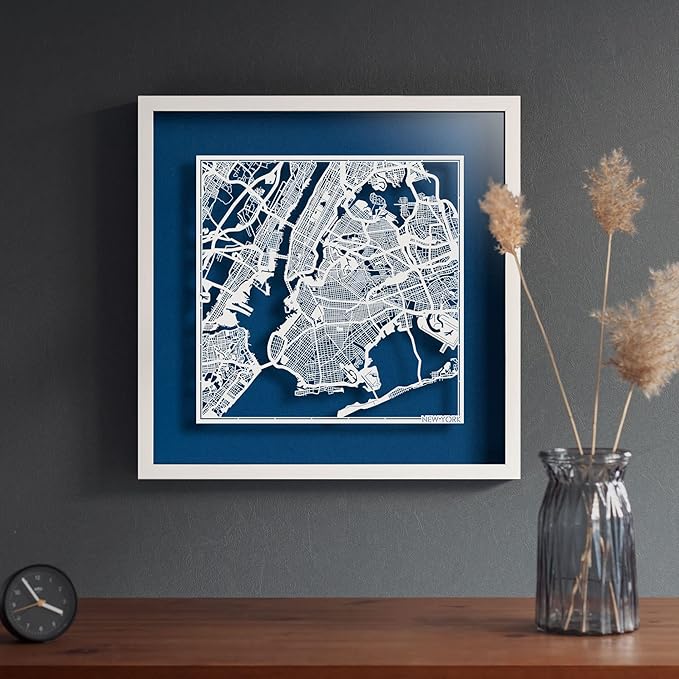 Washington D.C.s Cut Map framed by O3 Design Studio, 18x18 inches, paper - Image 5