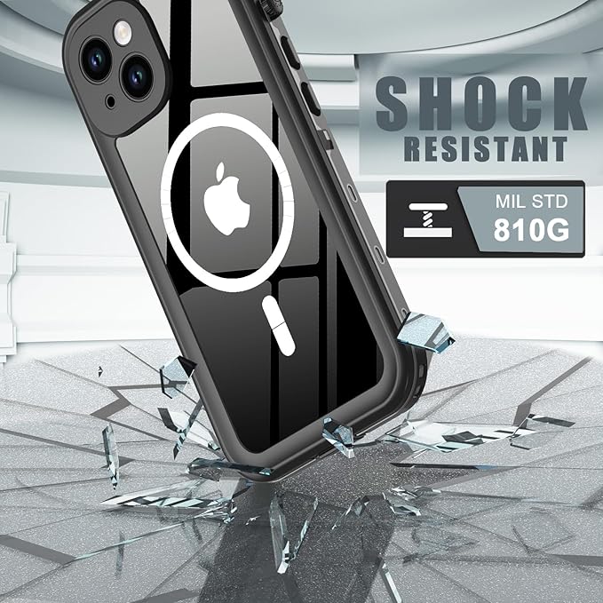 for iPhone 14 Case Waterproof, Full-Body Hard Case Built-in - Image 4