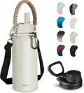 KXIAOCHEN Insulated Water Bottle, Stainless Steel Water Bottle, 2 Lids by KXIAOCHEN