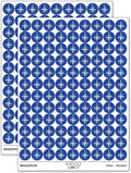 Compass Rose Nautical Star Navigation Map 200+ Round Stickers by Sniggle+Sloth