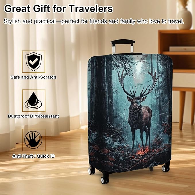 Luggage Cover Protector for 26-28 Inch Suitcases, TSA Approved Elastic Travel - Image 7