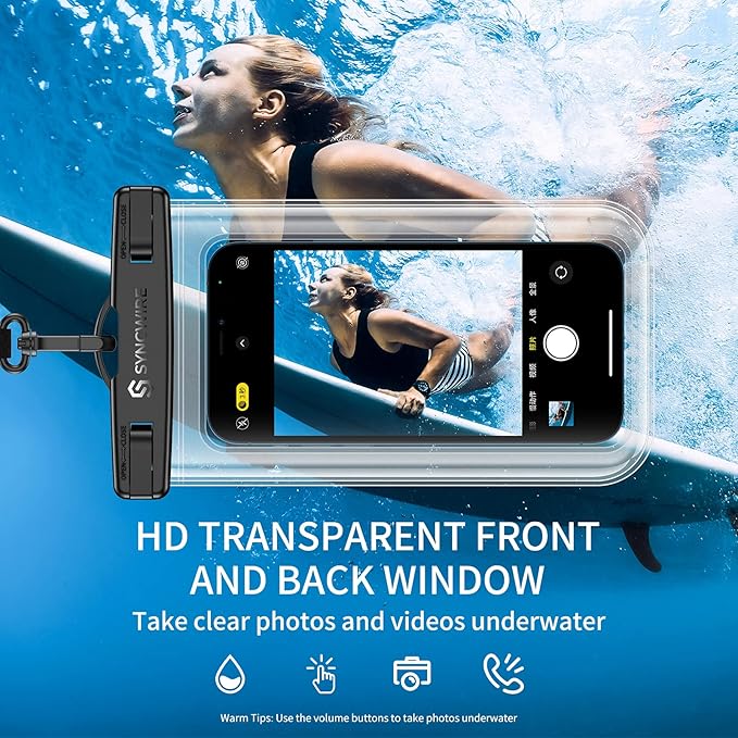 SYNCWIRE Waterproof Smartphone Pouch, IPX8 Touch Sensitive Waterproof Bag - Image 2