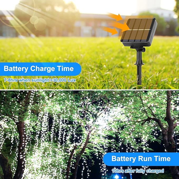 Extra-long 288FT 800 LED Solar Fairy String Lights - Image 4