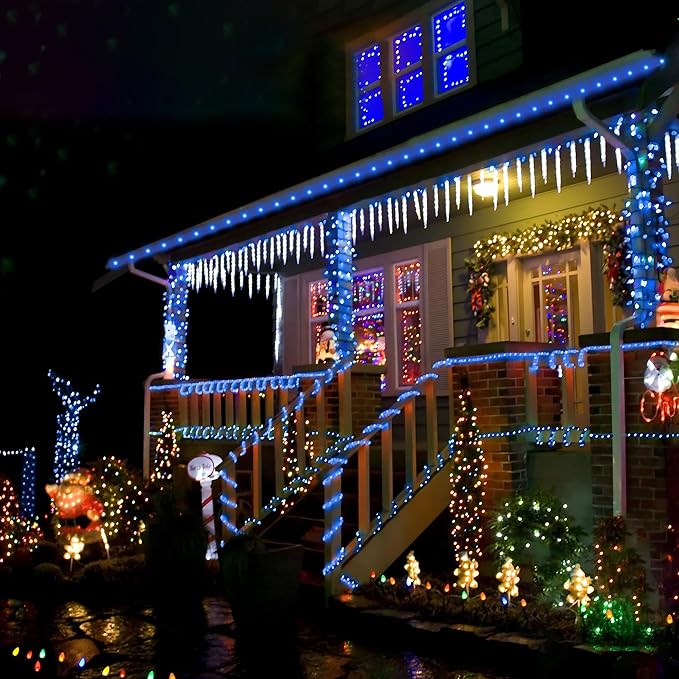Solar Rope Lights, 2 Packs Total 66ft 200LED Solar String Lights, 8 Modes - Image 6