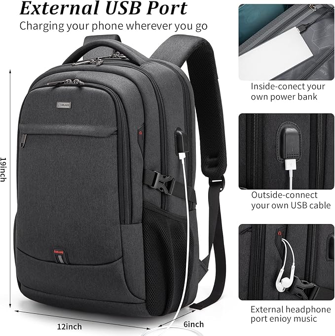 DUSLANG 17 Inch Laptop Backpack - Image 7