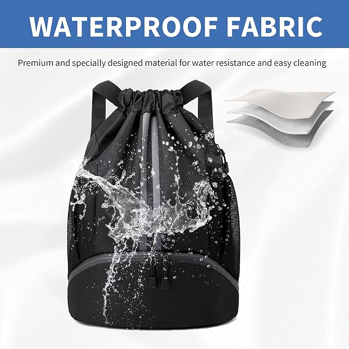 JELUTAR Drawstring Backpack Gym Bag - Image 3