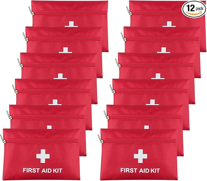 AOUTACC 12 Pack First Aid Empty Bag, Travel Empty First Aid Kit Pouch by AOUTACC