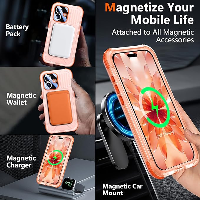 SPIDERCASE Magnetic for iPhone 17 Case Waterproof, 12FT Military Shockproof - Image 5