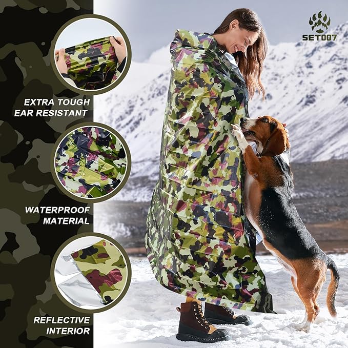 5-Pack Mylar Survival Blanket - Image 4