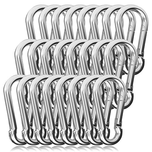 60PCS 3" Heavy Duty Spring Snap Hook, M8 5/16" Galvanized Steel Snap Hook by EPHECH