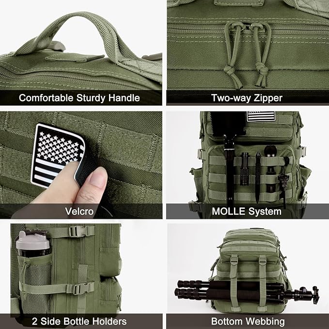 Military Tactical Backpack 50L Large Day Backpack - Image 5