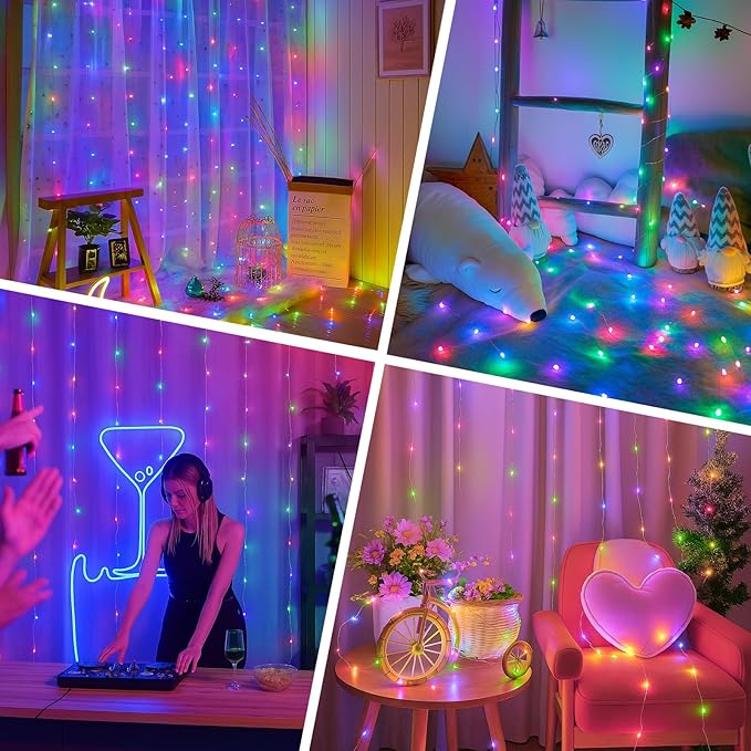 66FT Multicolor Fairy Lights Battery Operated, 100 LED Twinkle Lights - Image 7