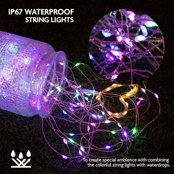 12 Pack Fairy Lights Battery Operated String Lights, 7ft 20 Led Fairy String - Image 4