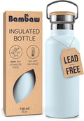 Bambaw Stainless Steel Water Bottle 24 oz, Metal Water Bottle Insulated by Bambaw