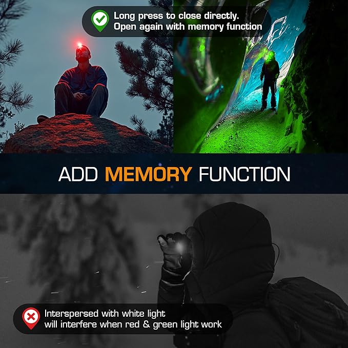 EverBrite Rechargeable Headlamp, 2 Pack Kids & Adult Headlamp - Image 5