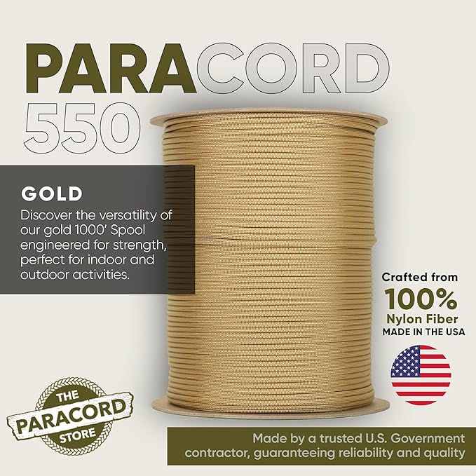 The Paracord Store | Type III 550 Paracord - 1000 FT Spool - Image 2