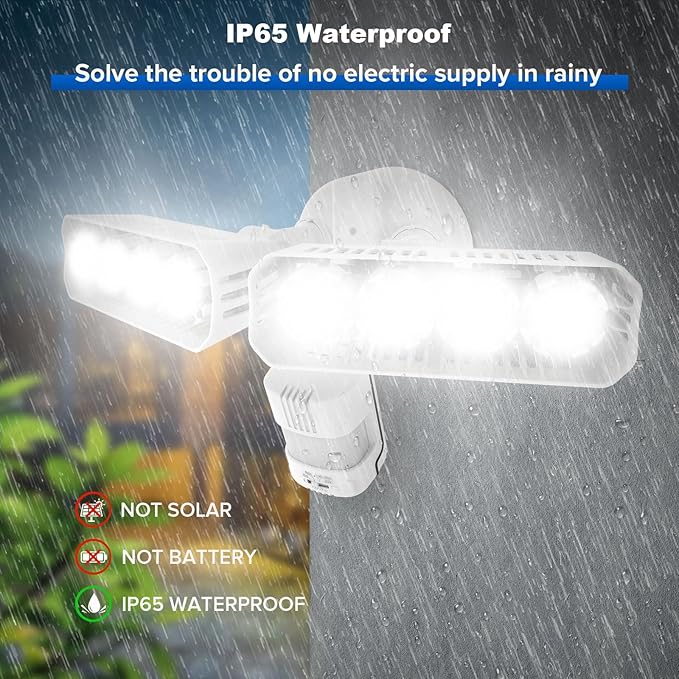 SANSI 36W LED Motion Sensor Outdoor Lights, Hardwired Security Light Motion - Image 5